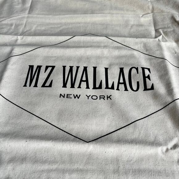 MZ Wallace Large Cream Dust Bag Drawstring Closure 26” x 23” - Picture 3 of 6